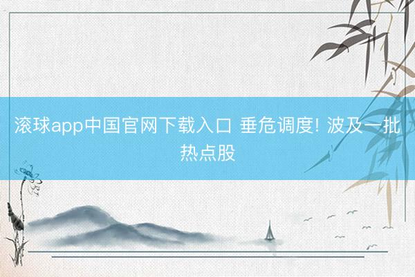 滚球app中国官网下载入口 垂危调度! 波及一批热点股
