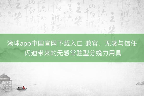滚球app中国官网下载入口 兼容、无感与信任 闪迪带来的无感常驻型分娩力用具