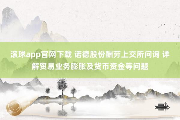 滚球app官网下载 诺德股份酬劳上交所问询 详解贸易业务膨胀及货币资金等问题
