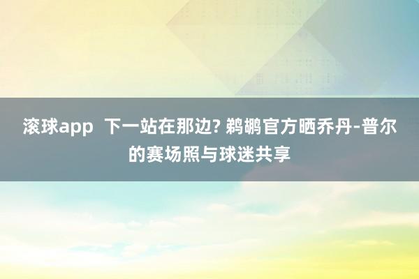 滚球app  下一站在那边? 鹈鹕官方晒乔丹-普尔的赛场照与球迷共享